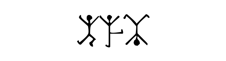 DancingMen  Free Fonts Download