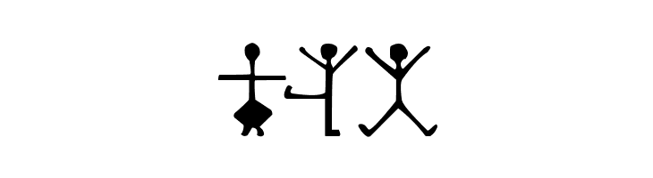 DancingMen  Free Fonts Download
