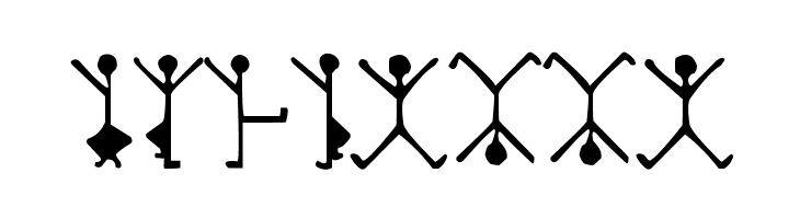 DancingMen  Free Fonts Download