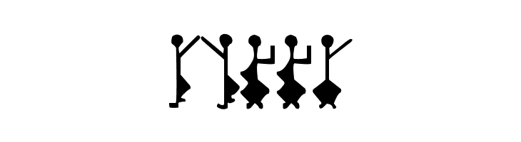 DancingMen  Free Fonts Download