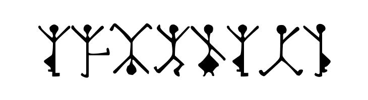 DancingMen  Free Fonts Download
