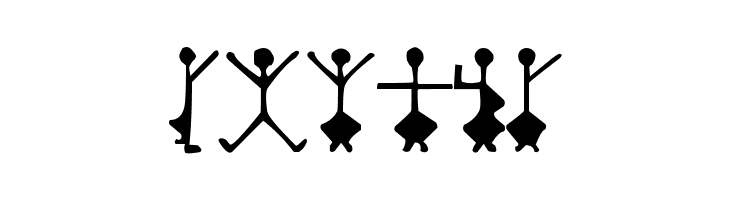 DancingMen  Free Fonts Download