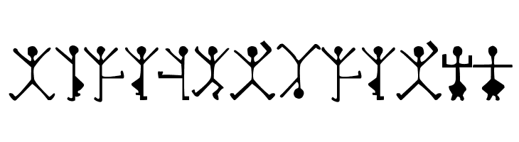 DancingMen  Free Fonts Download