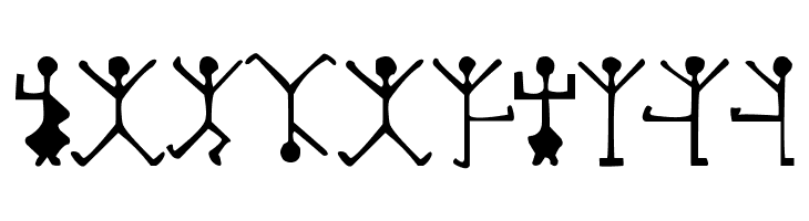 DancingMen  Free Fonts Download
