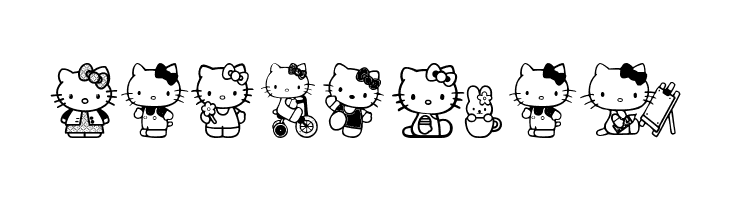 Hello Kitty  Free Fonts Download
