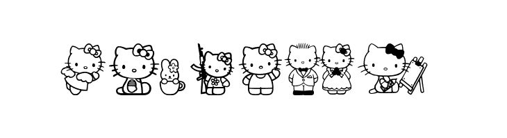 Hello Kitty  Free Fonts Download
