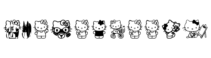 Hello Kitty  Free Fonts Download
