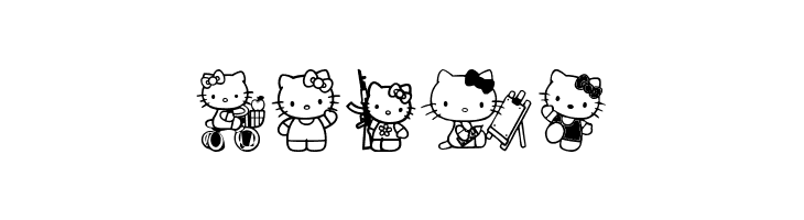 Hello Kitty  Free Fonts Download