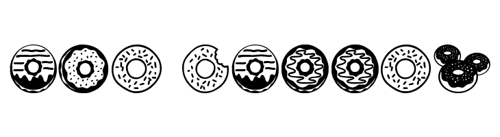Donuts Icons  Free Fonts Download