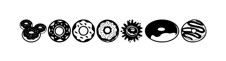 Donuts Icons  Free Fonts Download