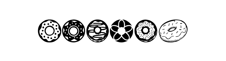 Donuts Icons  Free Fonts Download