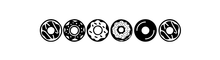 Donuts Icons  Free Fonts Download