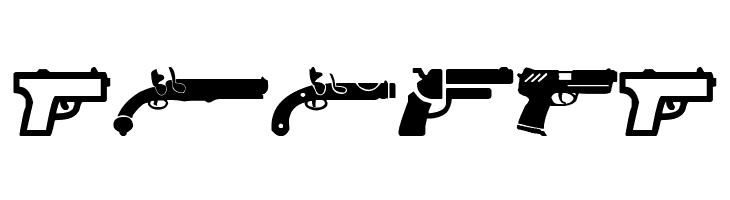 Pistolas  Free Fonts Download