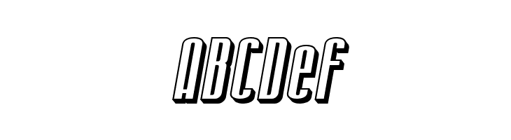 SF Iron Gothic Shaded Oblique  Free Fonts Download