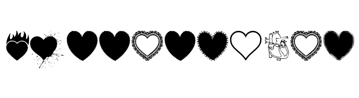 Hearts Salad  Free Fonts Download