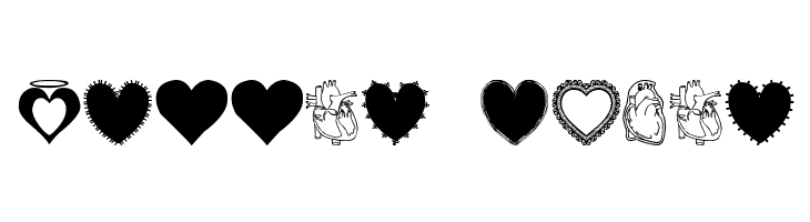 Hearts Salad  Free Fonts Download