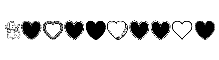 Hearts Salad  Free Fonts Download