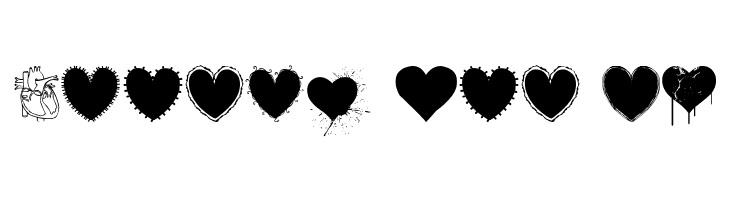 Hearts Salad  Free Fonts Download