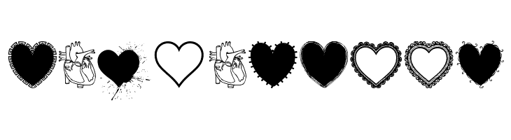 Hearts Salad  Free Fonts Download