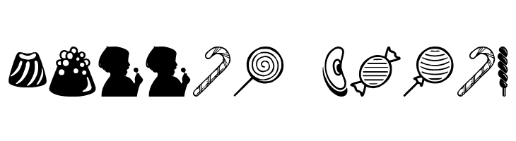 Candy icons  Free Fonts Download