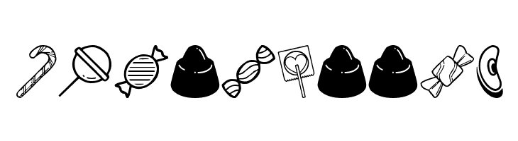 Candy icons  Free Fonts Download