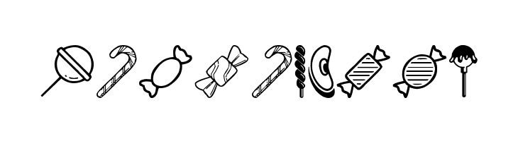 Candy icons  Free Fonts Download