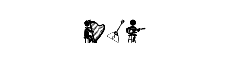 Orchestra Icons  Free Fonts Download