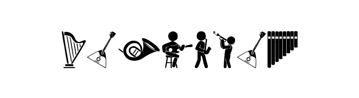 Orchestra Icons  Free Fonts Download