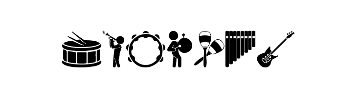 Orchestra Icons  Free Fonts Download