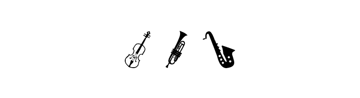Orchestra Icons  Free Fonts Download