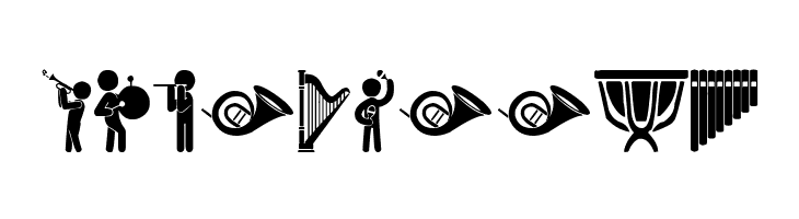 Orchestra Icons  Free Fonts Download