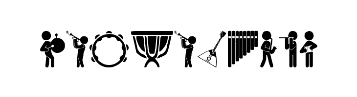 Orchestra Icons  Free Fonts Download
