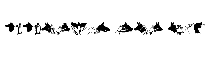Hand Shadows Icons  Free Fonts Download