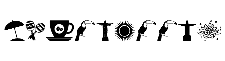 Brasil Icons  Free Fonts Download