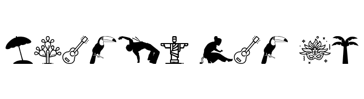 Brasil Icons  Free Fonts Download