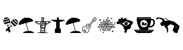 Brasil Icons  Free Fonts Download