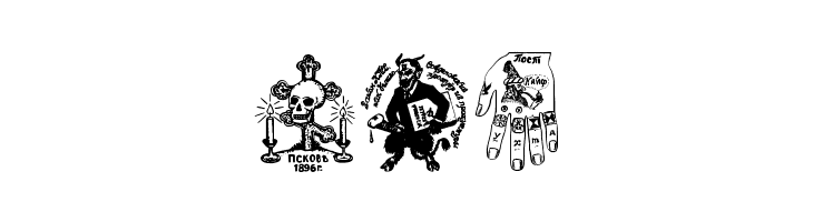 Russian Criminal Tattoos  Free Fonts Download