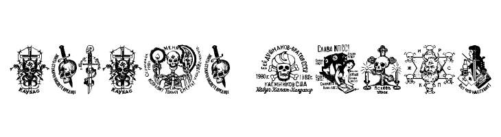 Russian Criminal Tattoos  Free Fonts Download