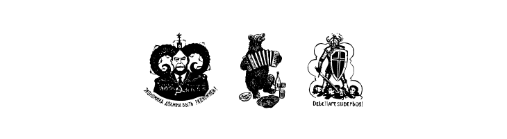 Russian Criminal Tattoos  Free Fonts Download