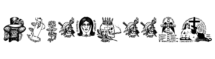 Russian Criminal Tattoos  Free Fonts Download