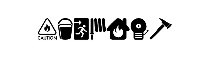 Fire Safety Icons  Free Fonts Download