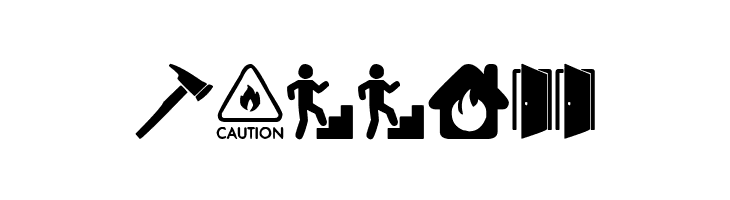 Fire Safety Icons  Free Fonts Download