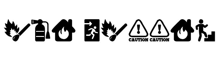 Fire Safety Icons  Free Fonts Download