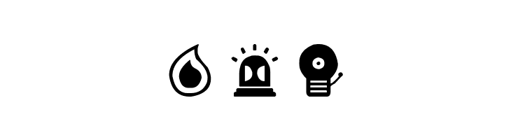 Fire Safety Icons  Free Fonts Download
