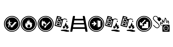Fire Safety Icons  Free Fonts Download