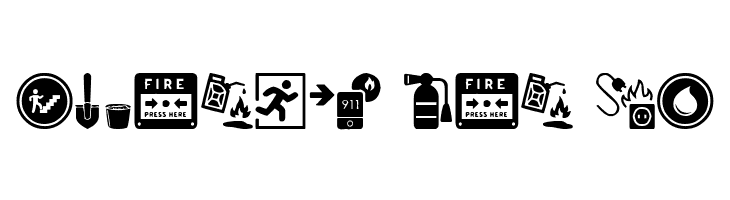Fire Safety Icons  Free Fonts Download
