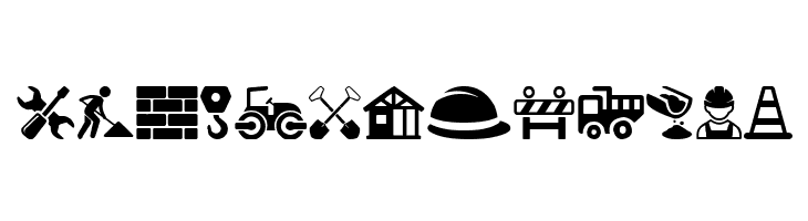 Construction Icons  Free Fonts Download