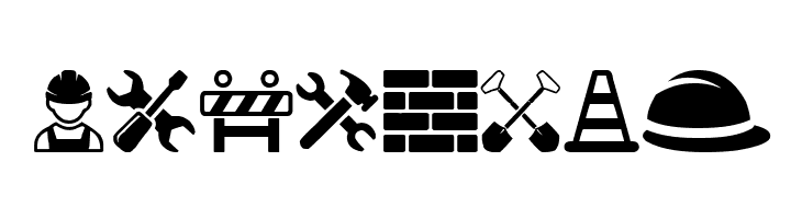 Construction Icons  Free Fonts Download