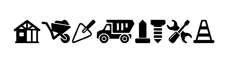 Construction Icons  Free Fonts Download