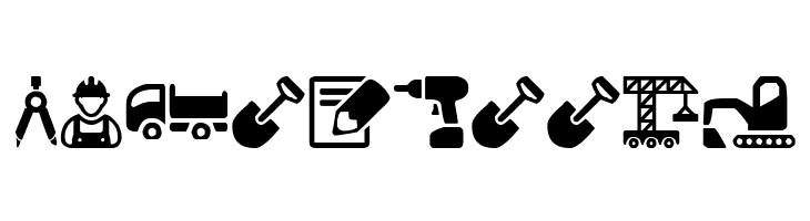 Construction Icons  Free Fonts Download